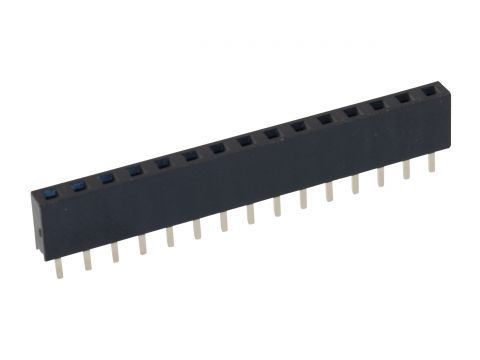 Obrázek zboží Dutinková lišta 1x15pin s roztečí 2,54mm pro PCB
