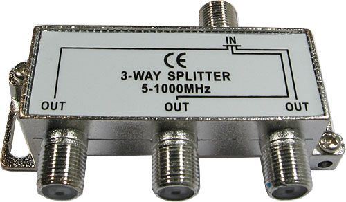 Obrázek zboží Rozbočovač IN/3xOUT 5-1000 MHz s F konektory