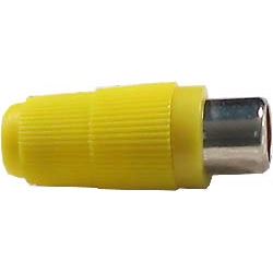 Obrázek zboží CINCH zdířka kabelová bez vývodky žlutá