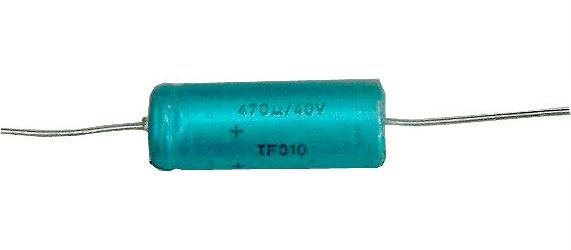 Obrázek zboží 470uF/40V TF010, elektrolyt.kondenzátor axiální