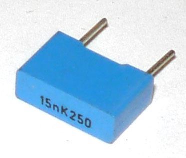 Obrázek zboží 15n/250V TC354, svitkový kondenzátor radiální, RM7,5mm