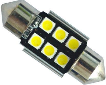 Obrázek zboží Žárovka LED SV8,5-8 sufit, 12-24V, 6xLED3030, bílá, CANBUS, délka 36mm