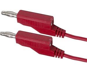 Obrázek zboží Propojovací kabel 0,35mm2/ 2m s banánky červený