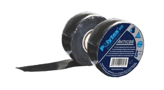 Obrázek zboží Izolační páska samovulkanizační, voděodolná, 25mmx3m ANTICOR - černá
