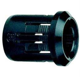 Obrázek zboží Objímka LED 8mm 1 dílná černý plast       RTF-8080