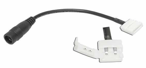 Obrázek zboží Konektor napájecí pro LED pásky 2,1/5,5, pásek 8mm