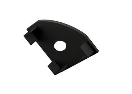 Obrázek zboží Záslepka s otvorem PVC CORNER 1 BLACK k Alu lištám pro LED pásky
