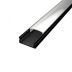 Obrázek zboží Alu profil SURFACE 1 BLACK s difuzorem pro LED pásek 8-10mm -délka 2m