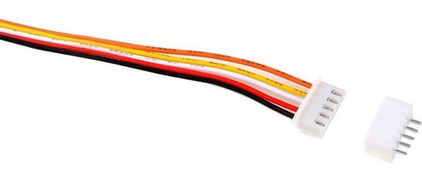 Obrázek zboží Konektor JST-XH 5pin + kabel 15cm + zdířka JST-XH 5pin