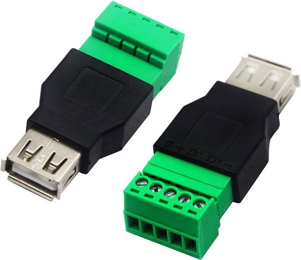 Obrázek zboží USB zdířka A se svorkovnicí