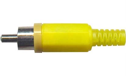 Obrázek zboží CINCH konektor plast žlutý