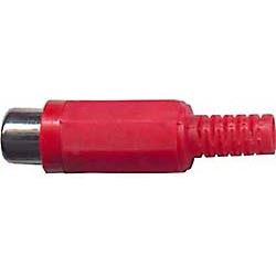 Obrázek zboží CINCH zdířka plastová červená na kabel