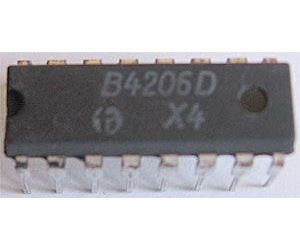 Obrázek zboží B4206D  - obvod pro řízení otáček DIL16