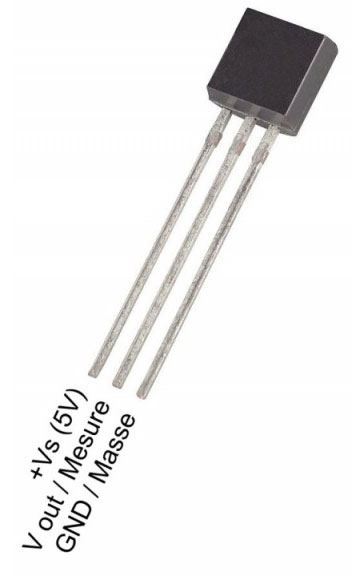 Obrázek zboží LM35DZ - teplotní senzor 0-100°C, TO92
