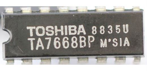Obrázek zboží TA7668BP 2x předzesilovač pro mgf TOSHIBA
