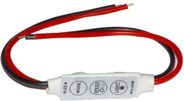 Obrázek zboží Ovládač LED pásků 12V/6A s kablíky