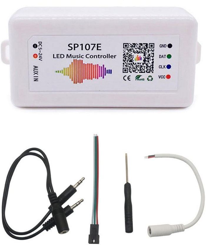 Obrázek zboží Bluetooth ovládač SP107E pro LED pásek RGB - barevná hudba