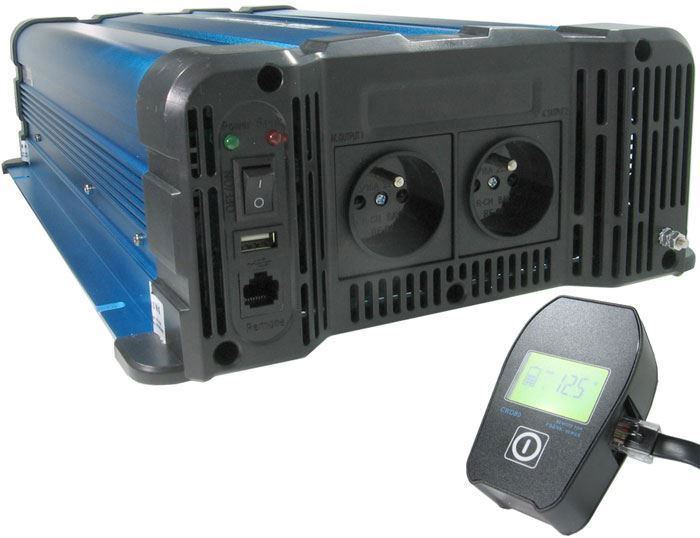 Obrázek zboží Měnič napětí 24V/230V 4000W, FS4000, použitý, vadný výstup USB