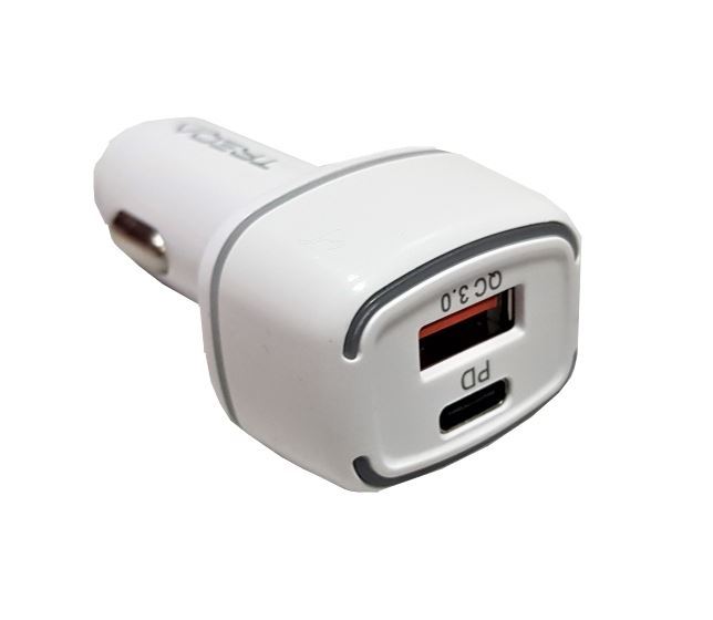Obrázek zboží Autoadaptér napájecí TREQA, Quick Charge 3.0, USB-C