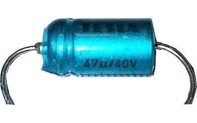 Obrázek zboží 47uF/40V TF010, elektrolyt.kondenzátor axiální