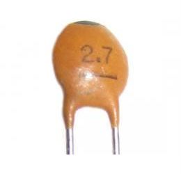 Obrázek zboží 2p7/50V SUNTAN, RM2,54, keramický kondenzátor