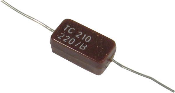 Obrázek zboží 220pF/500V TC210, slídový kondenzátor