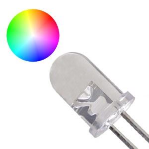 Obrázek zboží LED 5mm RGB FAST multicolour 15° 3,5V 2 vývody