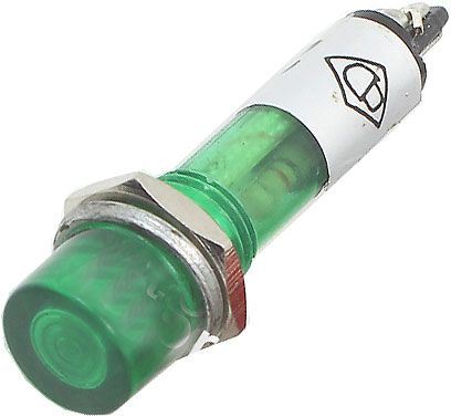 Obrázek zboží Kontrolka  12V LED, zelená do otvoru 7mm