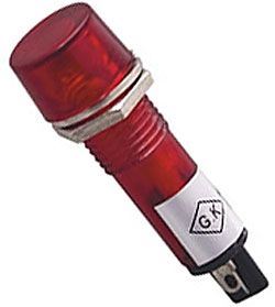 Obrázek zboží Kontrolka 12V LED, červená do otvoru 10mm