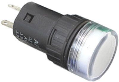 Obrázek zboží Kontrolka 12V LED 19mm, AD16-16E, bílá