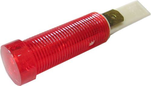 Obrázek zboží Kontrolka 230V ISZ s doutnavkou, červená do otvoru 12mm