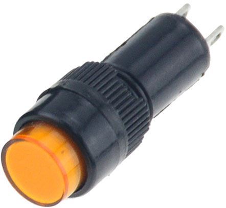 Obrázek zboží Kontrolka LED 12V NXD-211 oranžová, průměr 12mm