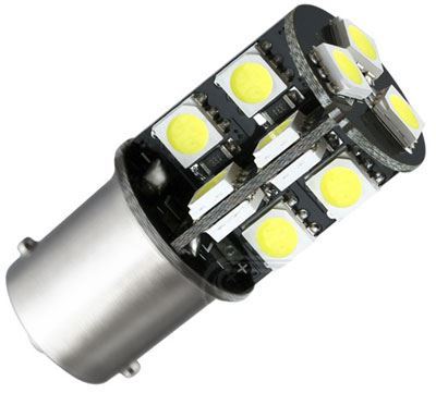 Obrázek zboží Žárovka LED Ba15S 12V/3,5W, bílá,CANBUS, 19xSMD5050