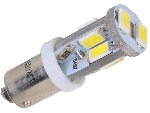 Obrázek zboží Žárovka LED Ba9S 12V/4W bílá, 10xSMD5630
