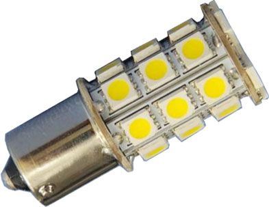Obrázek zboží Žárovka LED Ba15S 12V/3,5W bílá, 27xSMD5050