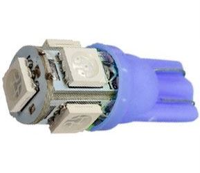 Obrázek zboží Žárovka LED T10 12V/1,5W modrá, 5xSMD5050
