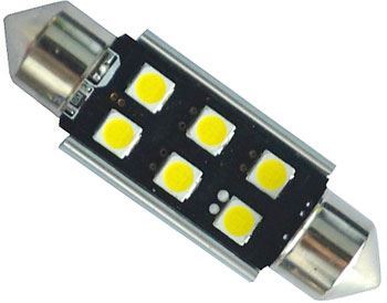 Obrázek zboží Žárovka LED SV8,5-8 sufit, 12-24V, 6xLED3030, bílá, CANBUS, délka 39mm
