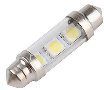 Obrázek zboží Žárovka LED SV8,5-8 sufit 36mm 12V/1W bílá, 3xSMD5050