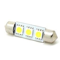 Obrázek zboží Žárovka LED SV8,5-8 sufit 36mm 12V/1W, bílá, 3xSMD5050