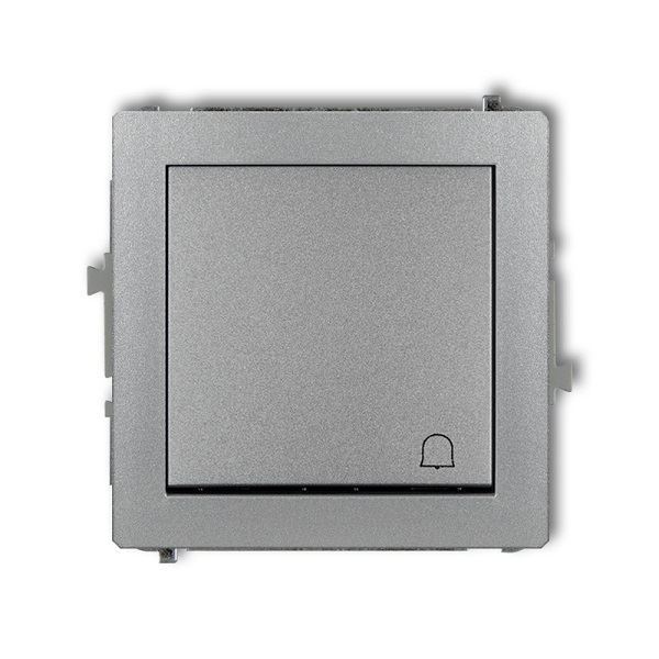 Obrázek zboží Tlačítko OFF-(ON) zvonkové pod omítku, stříbrný metalický, DECO Karlik