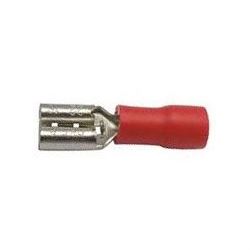 Obrázek zboží Faston-zdířka 4,8mm červená pro kabel 0,5-1,5mm2