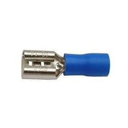 Obrázek zboží Faston-zdířka 6,3mm modrá pro kabel 1,5-2,5mm2