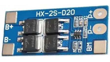 Obrázek zboží Ochranný obvod XH-2S-D20 pro 2 LiFePO4 články, proud do 13A