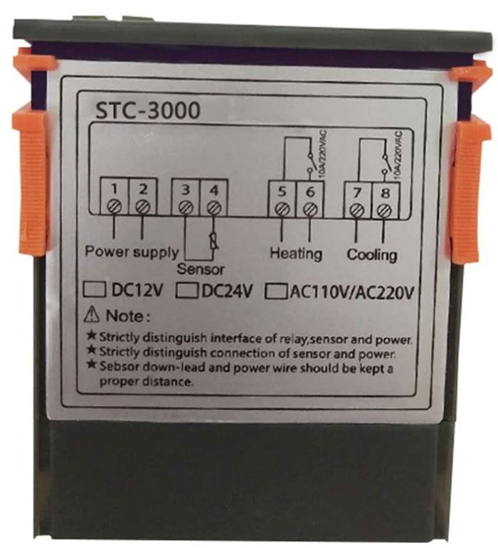 Obrzek zbo Digitln termostat STC-3000, rozsah -50 ~ +99C, napjen 12V
