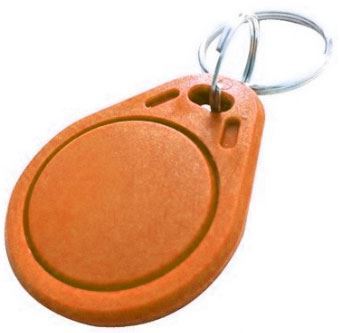 Obrázek zboží RFID přístupový čip 125kHz, přívěšek, oranžový