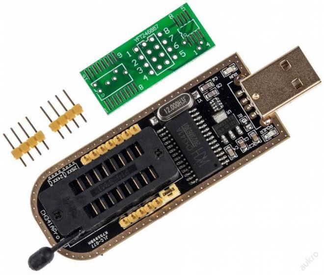 Obrázek zboží Programátor EEPROM Flash Bios USB s CH341A