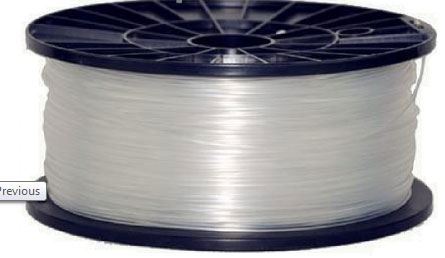 Obrázek zboží Tisková struna 1,75mm natural - čirá, materiál ABS, cívka 1kg /3D tisk