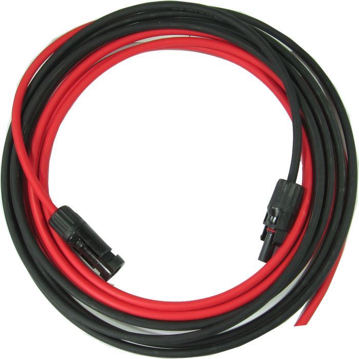 Obrázek zboží Solární kabel  H1Z2Z2-K, 4mm2, červený+černý s konektory MC-4, 2m