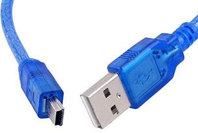 Obrázek zboží Kabel USB 2.0 konektor USB-A / USB-Mini B (5 pinů) 1m