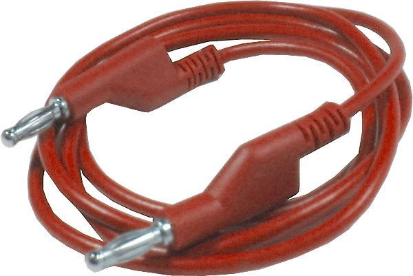 Obrázek zboží Propojovací kabel 1mm2/ 1m s banánky červený